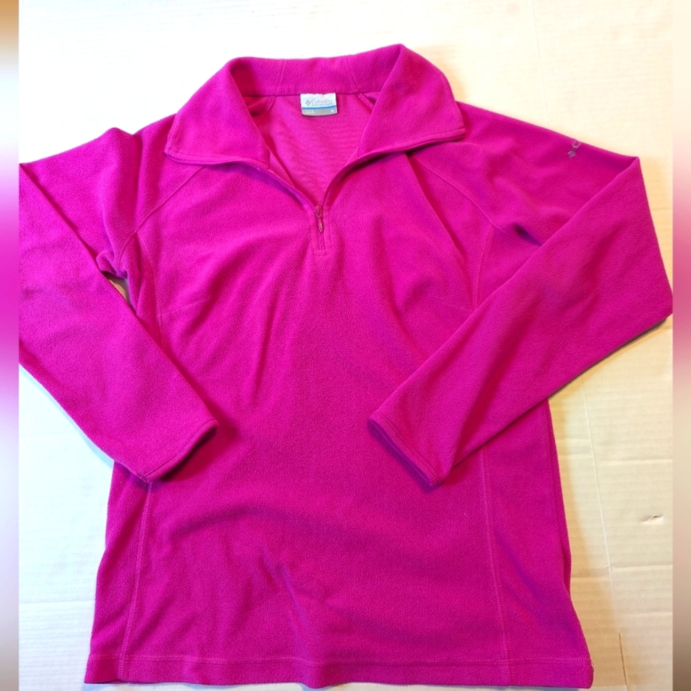 Ladies Columbia Long Sleeve 1/4 Zip Top Size Medium